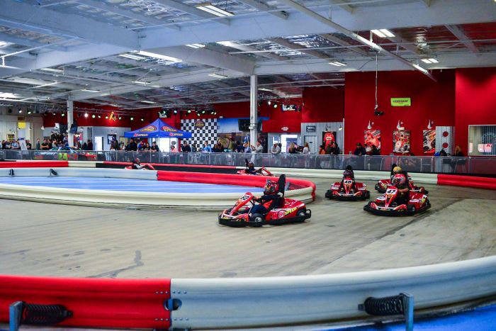 Rainy Day Boston K1 Indoor Go Karting